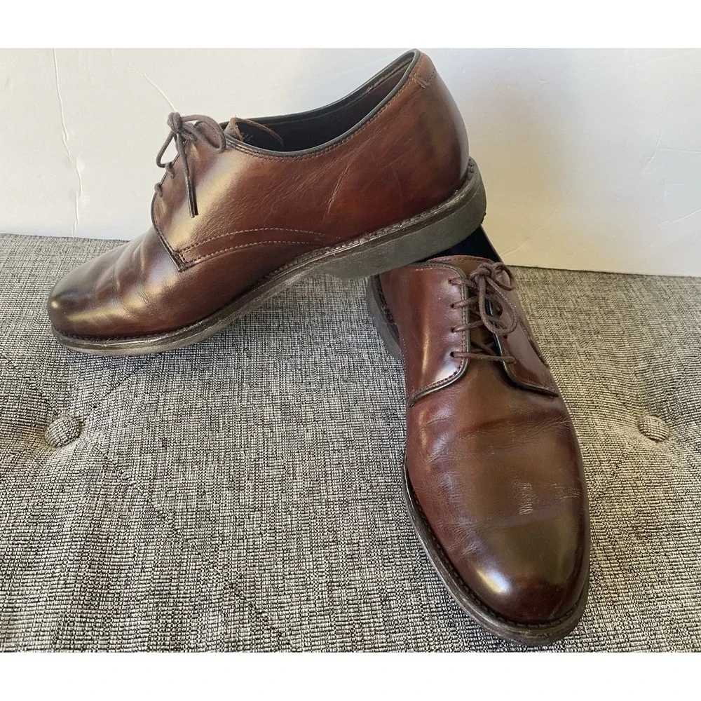 Allen‎ Edmonds 3016 Road Warriors Brown Leather Oxford Shoes Mens Size 8 E